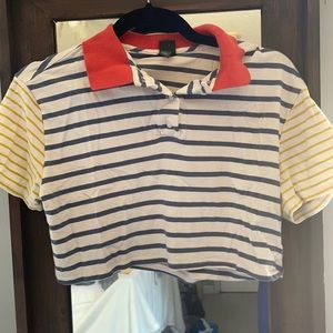 Multi colored crop top